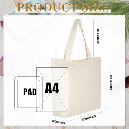 Epakh 10 Pack Canvas Tote Bag