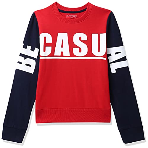Image of Clotth Theory Boys Cotton Round Neck Full Sleeves Sweatshirt for Light Winters