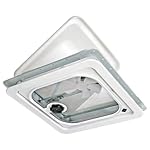 Ventline V2094-501-00 Birch White 14″ 12V Radius Corner Vent with Pop Up Screen