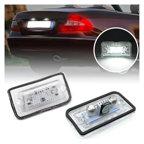 Lámpara de matrícula blanca para Mercedes Clase C W203 iluminación intensa 2