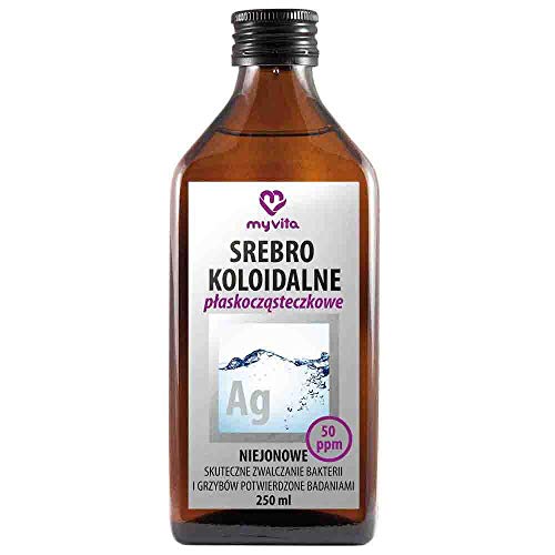 Argent colloïdal Ag 50 ppm MyVita : pureté à poids moléculaire plat