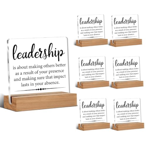 Leadership Decor Gifts for Leader Boss Mentor, Appreciation Gifts Set of 6