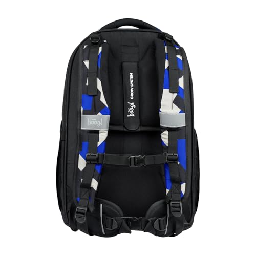 Sac à dos d'écolier avec sangle de poitrine et sangles pour skate