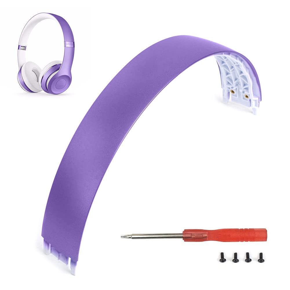 Solo 3 Headband Replacement, As Great As The OEM Solo 2 Headband Replacement, Parts Compatible with Beats by Dre Solo3 Wireless Solo2 (B0518/B0534/A1796) On-Ear Headphones (Light Purple)