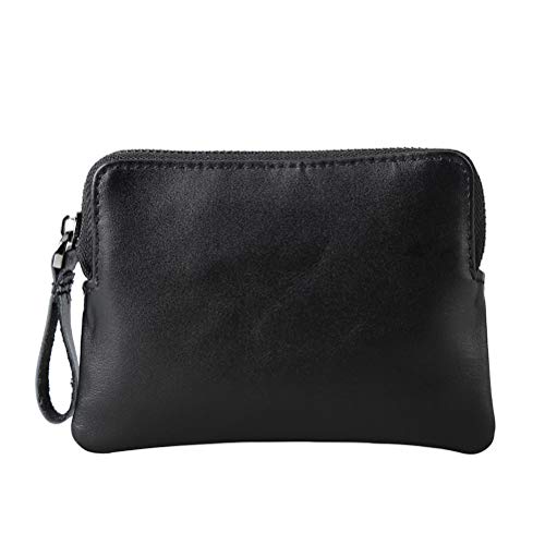 Wallet for Men Fmeida Leather Coin Purse Change Purse Card Holder for Travel Work Shopping- Birthday Gift for Him Black