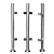 Glass Railing Post Glass Balustrade Railing Post 304 Stainless Steel Railing Fence Pole Handrail Garden Fencing 90-110CM (35" End Post)