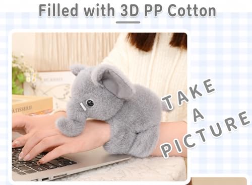 Image of Cute Animal Fur Plush Slap Wristband for Kids -Soft Toy Bracelet, Adjustable Snap Band for Boys & Girls
