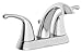 Symmons SLC-6612-1.5 Unity 4 in. Centerset 2-Handle Bathroom Faucet with Drain Assembly in Polished Chrome (1.5 GPM)