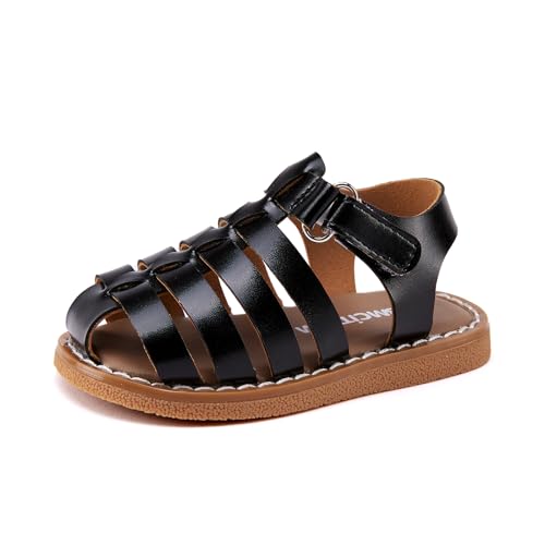 Image of BMCiTYBM Baby Boy Girl Closed Toe Sandals Infant Summer First Walking Shoes Non-Slip Fisherman Sandals 6 9 12 18 24 Months