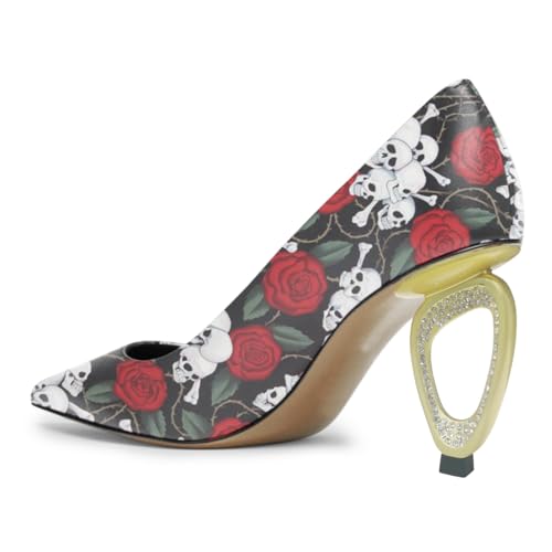 Milooey shoes Womens Classic Pointed Toe Pumps Chic High Heels Slip On Daily Shoes for Party Dating Dress Daily Size 4-16 US3