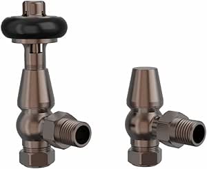 Warmehaus Chelsea Traditional Angled TRV Thermostatic Radiator Valves ...