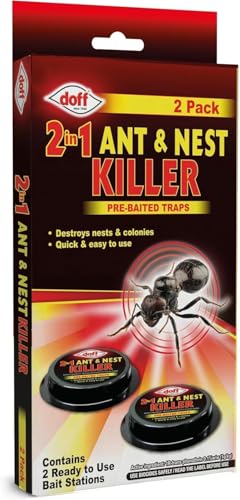 Ant Killer Traps 2 Pack Ant Bait Stations that Destroy Ant Colonies & Nests Indoor & Outdoor Ant Control for Kitchen Home & Garden Clean No-Mess System