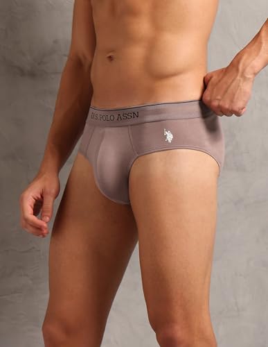 Image of U.S. Polo ASSN. Mens OEB17 Moisture Wicking Cotton Underwear Briefs - Pack of 3