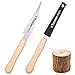 2-Piece Japanese Hand Saw Set & Wood Cutter, Double-Edged Ryoba & 6-Inch Flush Cut Wood Saw, SK5 Steel Blades for Precision Woodworking, Carpentry, DIY Projects & Furniture Making