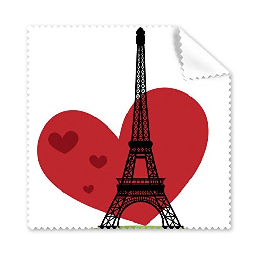 Tissu lunettes Tour Eiffel France à glisser dans le sac pour nettoyer votre téléphone