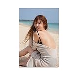 深田恭子セクシーなポスター (64) クール 壁アート キャンバス パネル オフィス装飾 ぶら下がる 版画 ギフト08x12inch(20x30cm)