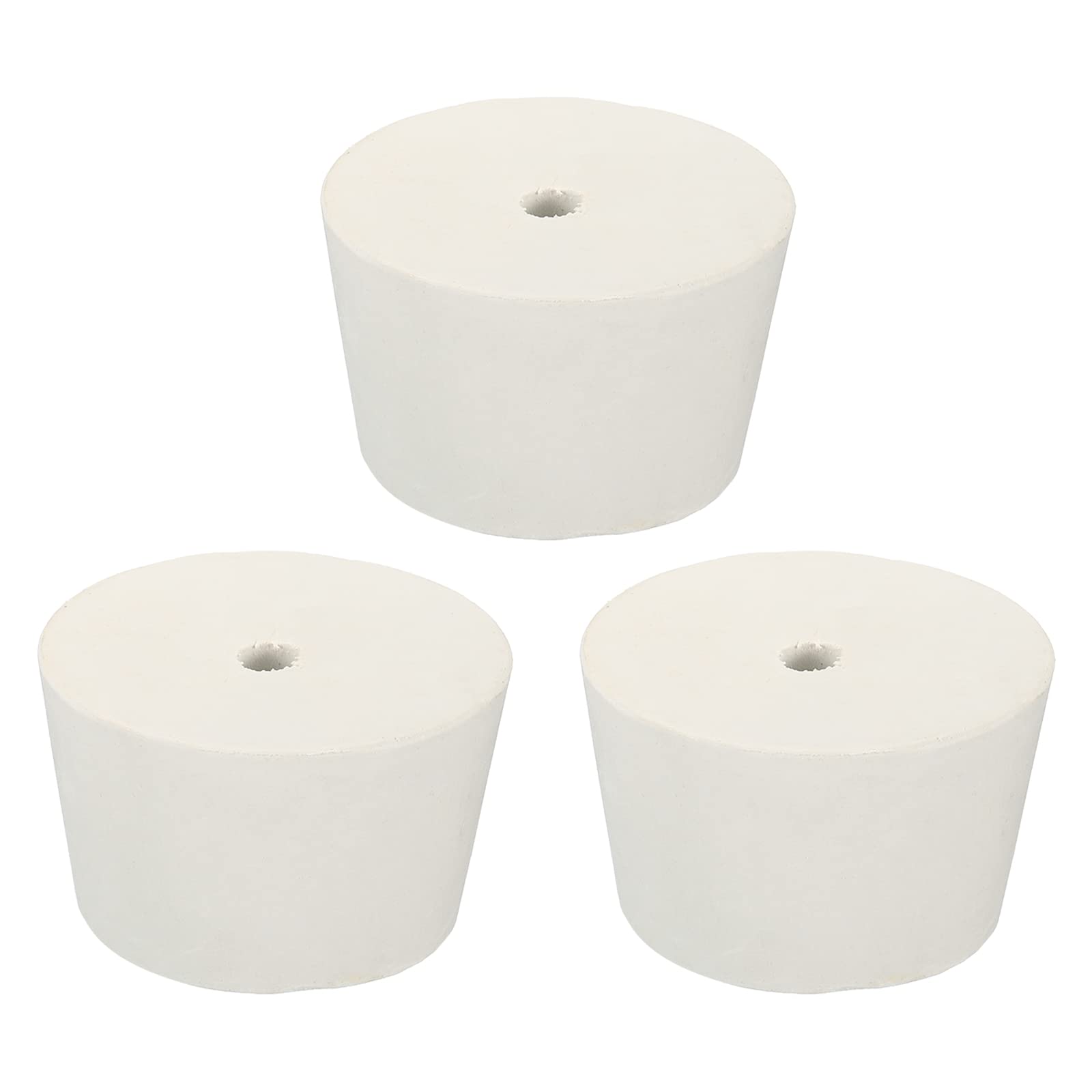 Sourcing Map Caoutchouc Conique Bouchon 51mm à 62mm Avec Trou