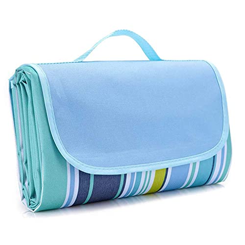 Bhavyam Beach mat Sand Free Waterproof Foldable for Kids Playing at Picnic Camping Hiking Travel Outdoor sandproof Beach Blanket Folding Beach Sleeping mat pad for Adults(1pcs/Multicolour)