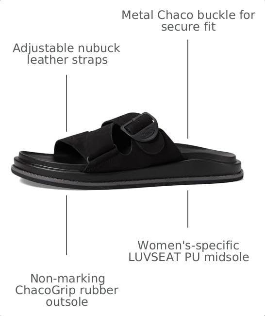 Chaco Women's Townes Slides Sandal, Black - 2024 New, 8 by Chaco - Used condition - Image 3