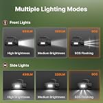 OGERY Rechargeable Flashlight, Multi-Tool Camping Lantern with 983LM - Image 3