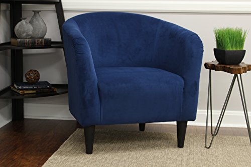 Mainstays Microfiber Tub Accent Chair (Navy Blue)