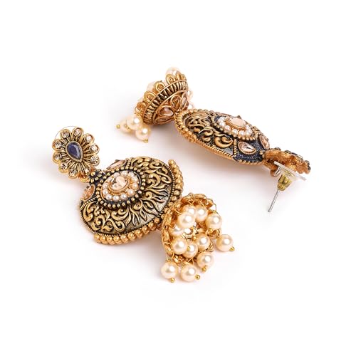 Chandbali Ethnic Earrings - Trendy Design