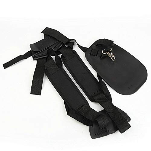 Trimmer Shoulder Strap Mower Trimmer Harness Strap Double Shoulder Adjuestable Brush Cutter Trimmer Shoulder Harness Strap (Black)