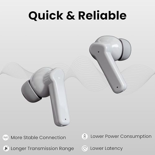 Image of Futopia Wireless Nothing Ear Earpods with Charging Case | Bluetooth 5.4 Earbuds, 11mm Drivers, Type-C Fast Charging, HD Sound & 3-4H Playtime (FGTWSNOEAR) (Gray)