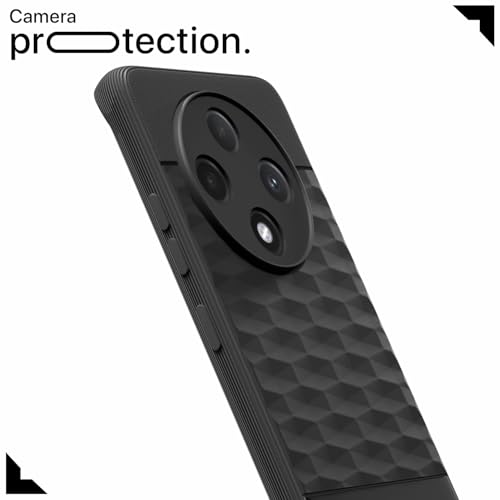Image of Amazon Basics Back Cover for Oppo F27 Pro Plus 5G| Full Camera Protection | TPU Soft Flexible Shockproof Back Case(Black)