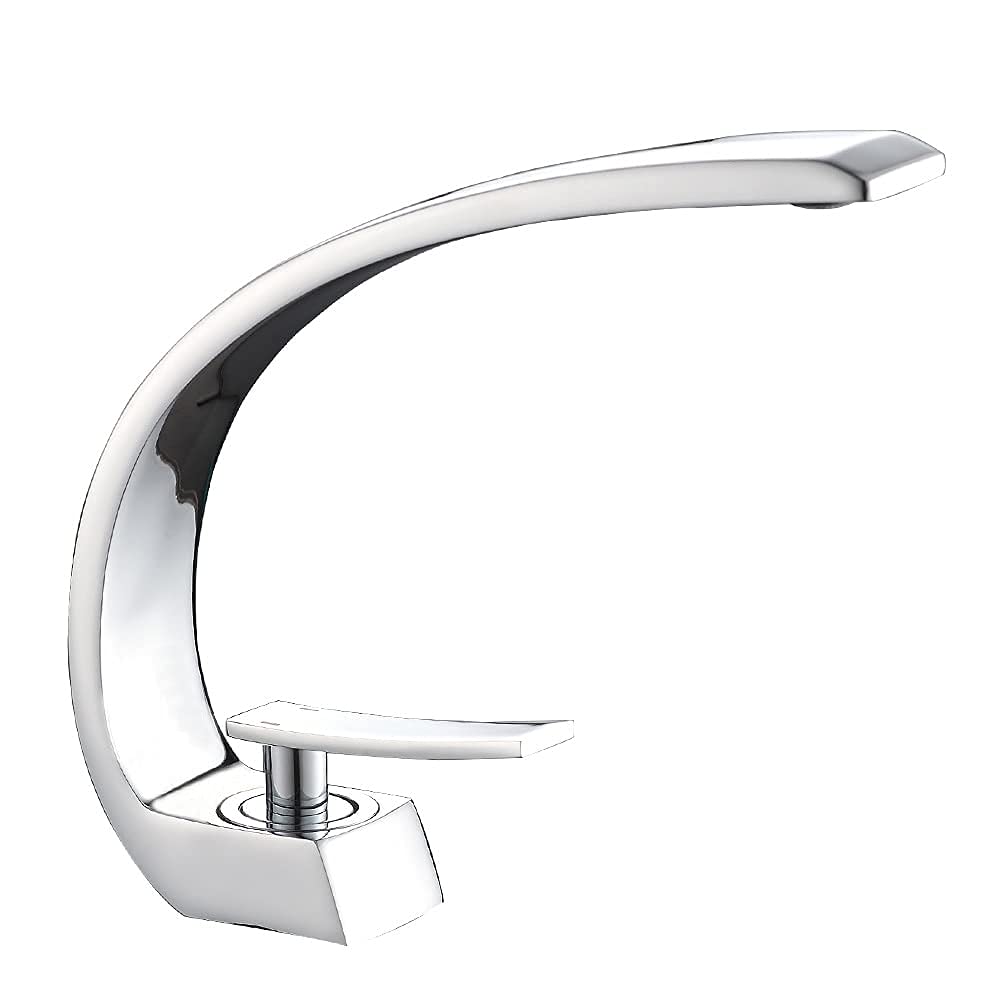 Robinet de lavabo en laiton blanc haut de gamme pour design épuré