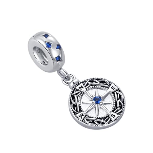 Image of Sparkling Lucky Star Charm Compatible Pandora Charm Bracelet Bead I Love You Gift for Women Pendant Jewelry