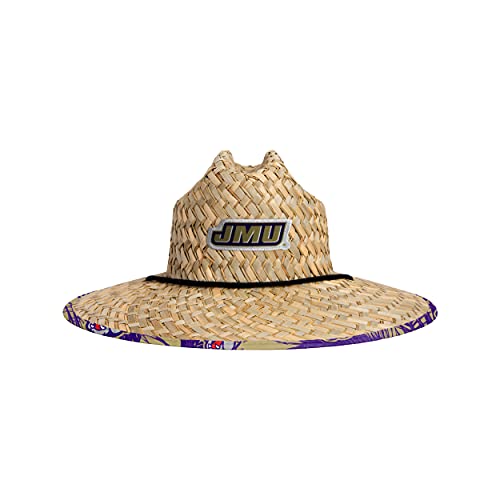 Image of FOCO Men's NCAA College Team Logo Floral Straw Sun Hat