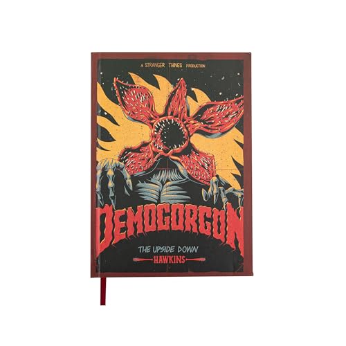 Cinereplicas Stranger Things - Quaderno con copertina rigida Demogorgon - 14,5 * 21cm 160p - Licenza ufficiale