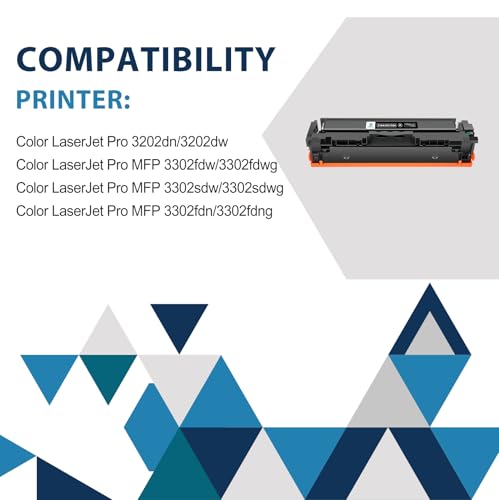 219A 219X MFP 3302FDWG Toner: Mit Chip Kompatible Ersatz für HP 219A 219X für Color LaserJet Pro MFP 3302FDNG 3302SDWG 3302FDW 3302SDW 3302FDN 3202DN 3202DW Schwarz Cyan Magenta Gelb 219 4-Pack