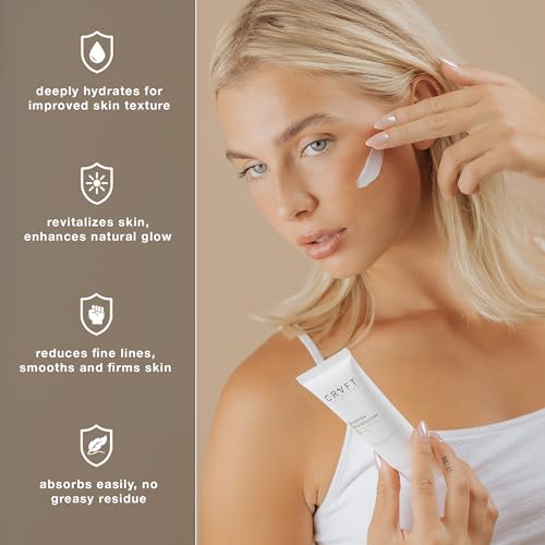 Hair Craft Co. Peptide Moisturizer 1.7oz - Daily Hydrating Face Cream for Dry Skin - Anti-Aging/Firming, Helps Reduce Wrinkle Appearance/Fine Lines – Lightweight, Non-Greasy Formula - 30 Day Supply