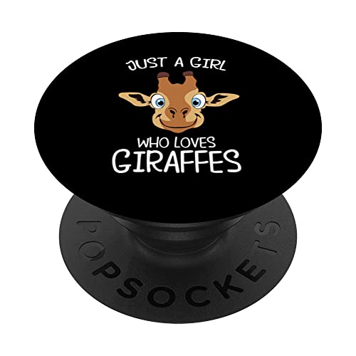 Jirafa Lustige - Just A Girl Who Loves Giraffes PopSockets PopGrip Intercambiable