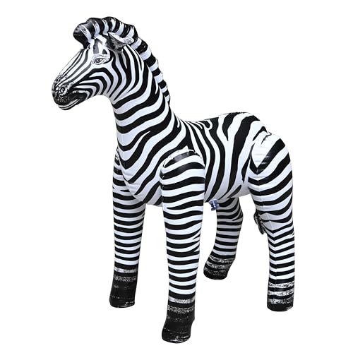 Zebra Inflatable Plush Stuffed Animal Toy