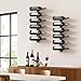 B4Life Wine Rack Wall Mounted for 12 Wine Bottles, Wood Wine Racks for Wall, Wine Holder Wine Bottle Racks for Kitchen, Dining Room, Bar