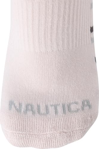 Image of Nautica Women's Quarter Cut Moisture Control Athletic Socks with Cushioned Comfort (12 Pack)