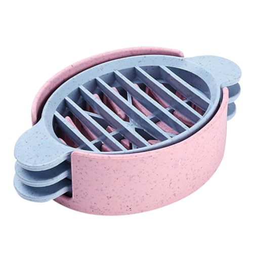 PRETYZOOM 1Set Wheat Stalk Egg Cutter Convenient Egg Slicer Food Cutting Tool for Kitchen for Boiled Eggs Cheese Ham Easy to Clean Operate Practical Kitchen Gadget