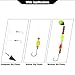 Mgowqav - Vibrant-Colored Pompano Floats with Bullet Shape in Medium for Pompano Rig, Surf Fishing Rig (5 Color Assortment, 90 Pack)