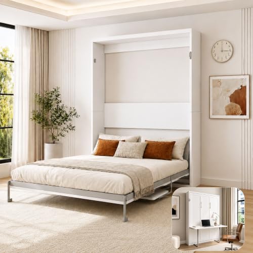 MLZTINGR Queen Murphy Bed with Desk