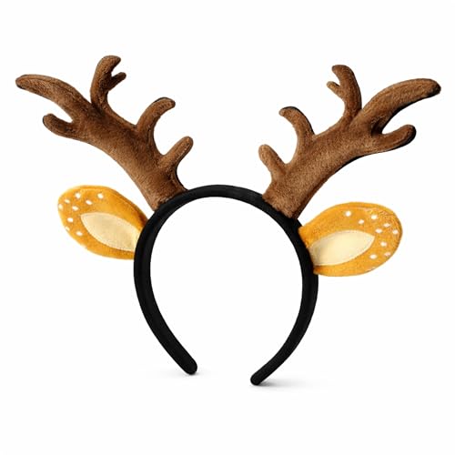 TK Gruppe Timo Klingler Diadema para el pelo de ciervo, ciervo, cornamenta y carnaval para adultos, niños y disfraces de Carnaval