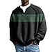Mens V Neck Plus Size T Shirts Fashion Stripe Printed Shirt Tops 2026 Casual Loose Long Sleeve Blouse Pullover