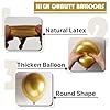 PartyWoo Metallic Gold Balloons 50pcs 5 Inch Small Mini Chrome Gold Latex Balloons for Graduation Baby Shower Gender Reveal Wedding Bachelorette New Year Birthday Party Decorations Gold-G101 #5