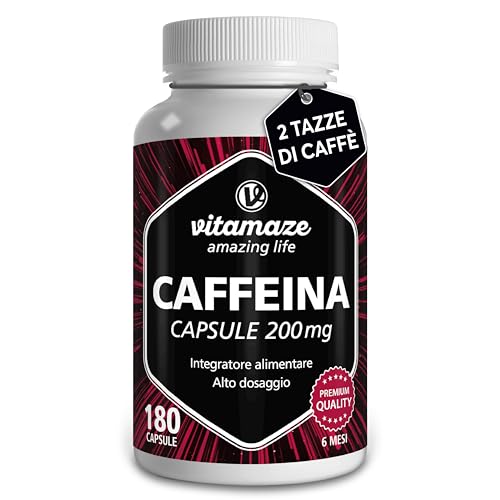 Vitamaze Caffeina 200mg 180 Capsule