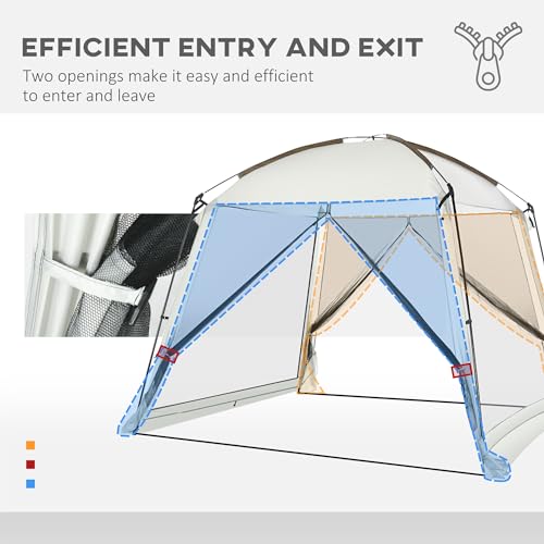Outsunny-10-x-10-Screen-House-Room-UV50-Screen-Tent-with-2-Doors-and-Carry-Bag-Easy-Setup-for-Patios-Outdoor-Camping-Activities