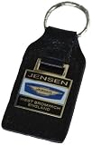 Triple-C Jensen Motors West Bromwich Leather and Enamel Key Ring Key Fob