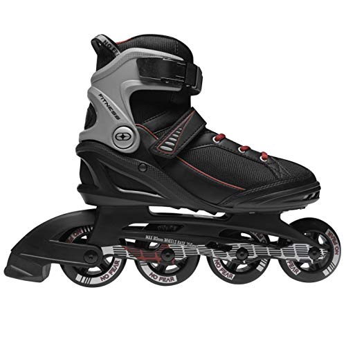 Image of No Fear Fabric Mens Fitness Skates Black/Grey 10
