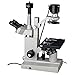 AmScope IN200TB-10MA Digital Long Working Distance Inverted Trinocular Microscope, 40x-800x, WF10x and WF20x Eyepieces, Brightfield, Halogen Illumination, 1.25 NA Condenser, Mechanical Stage, 115V, Includes 10.7MP Camera with Reduction Lens and Software